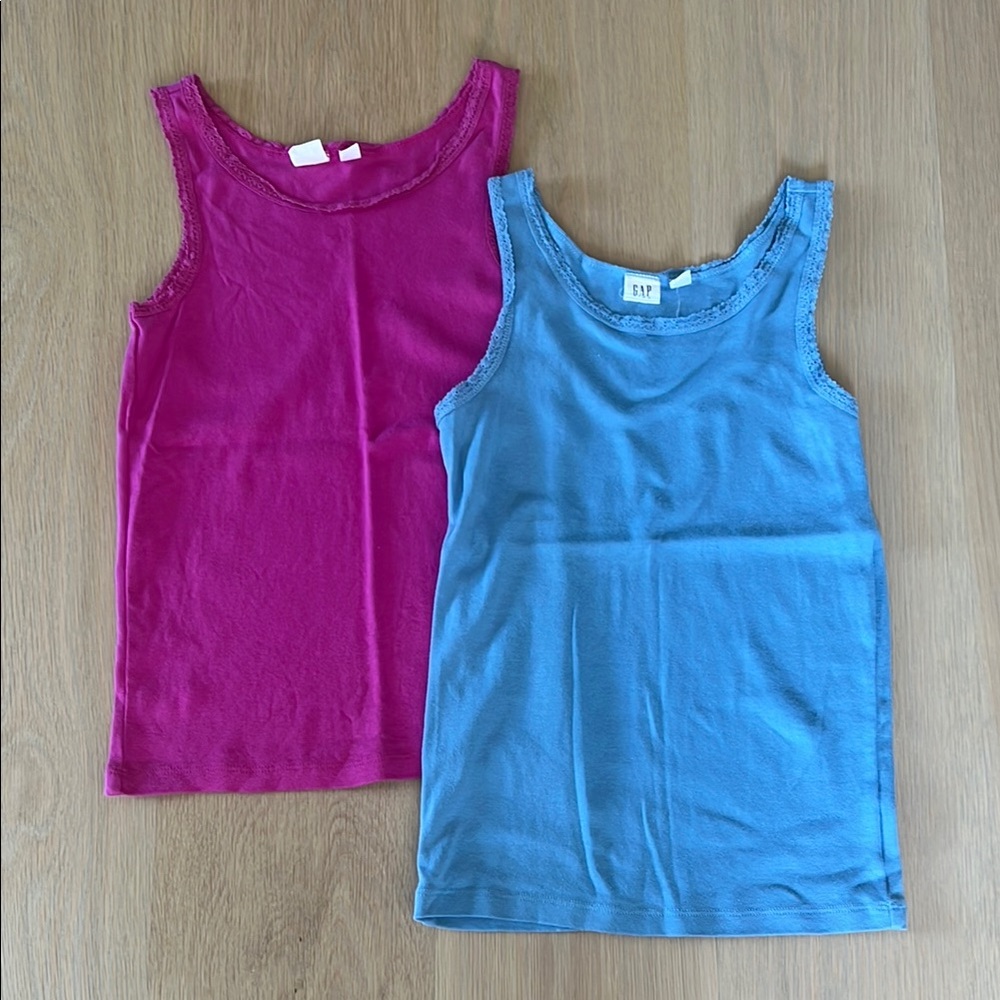 GAP Kids Pink and Blue Tank Tops size XL